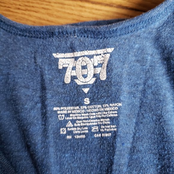 707 Blue Tank Top - Picture 3 of 3